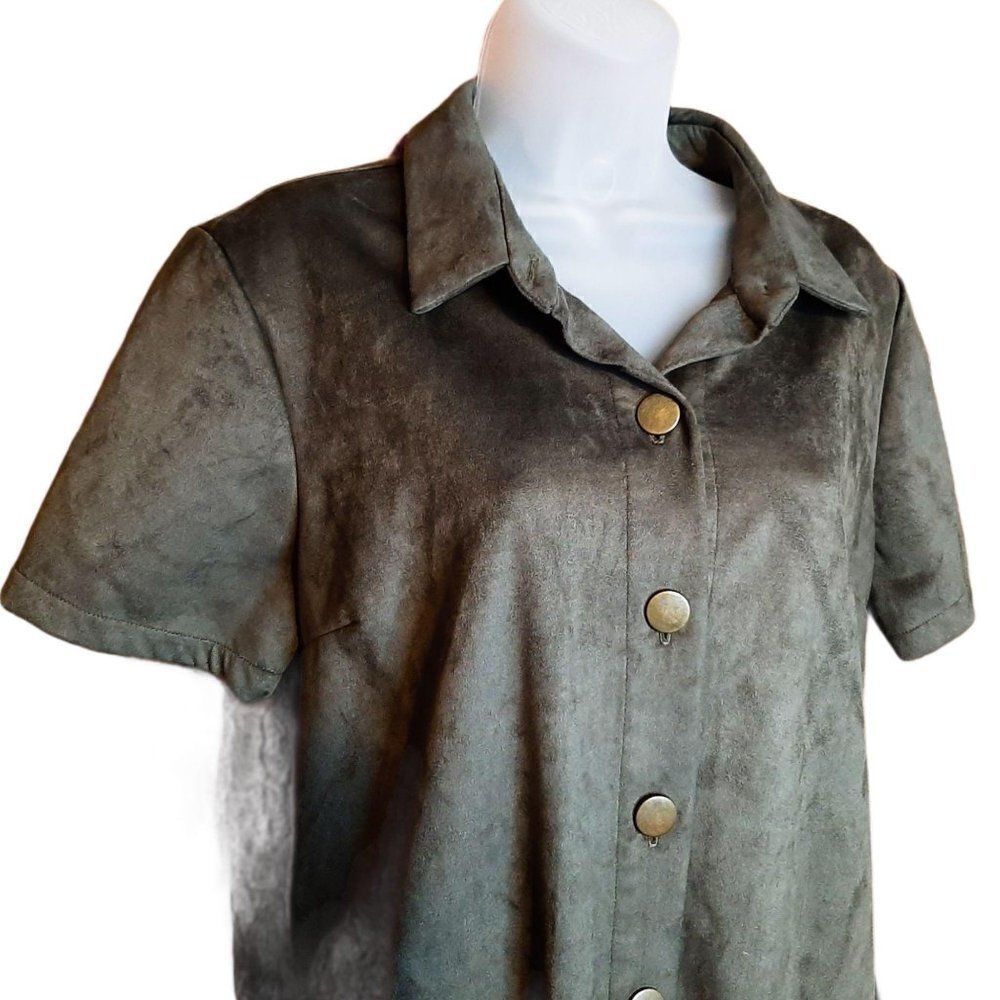 Rokoko Button Down Mini Dress size Large - Picture 2 of 5
